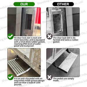 مقطورة جديدة للوجبات السريعة 4 أمتار و 5 أمتار لمتاجر الأطعمة بالتجزئة للمطاعم والمأكولات البحرية للشواء هوت دوج من الألياف الزجاجية - Product Image 5