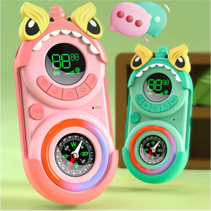 Walkie-Talkie Digital Inalámbrico con Carga USB Qingmuma R2509-837 para Niños, Alcance de 3 Kilómetros, VHF/UHF, Resistente al Agua IPX5, Diseño de Dibujos Animados, <span class=keywords><strong>Mini</strong></span> - Product Image 3