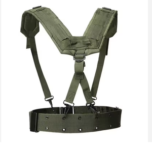 DFY813 Ropa para exteriores: Arnés en Y de nailon para suspensorios, colores verde OD, negro y marrón desierto, para cinturones tácticos de combate - Product Image 6