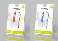 Mouse Nirkabel Mini Multimedia Portabel Best Seller FV-188 2.4GHz Antarmuka USB LED Backlit untuk Kantor & Gaming
