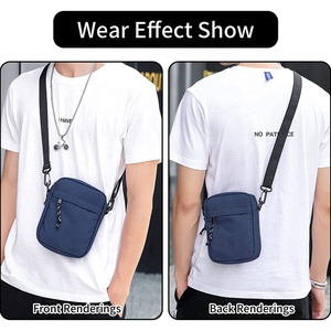 Borsa a <span class=keywords><strong>tracolla</strong></span> <span class=keywords><strong>Mini</strong></span> Messenger a <span class=keywords><strong>tracolla</strong></span> resistente all'acqua personalizzata borsa a <span class=keywords><strong>tracolla</strong></span> piccola da uomo con cinghie regolabili - Product Image 6