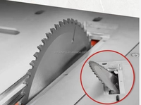 Scie à panneaux de précision pour découpe de MDF, contreplaqué, meubles et panneaux, avec lame coulissante double, machine à bois