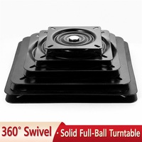 Plaque pivotante carrée à 360 degrés, base rotative en fer pour support TV, meubles, canapé, chaise