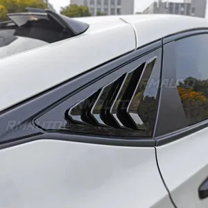 Ailerons de fenêtre arrière pour Honda Civic 11ème génération berline 2022-2024, style racing, volets triangulaires en verre - Product Image 3