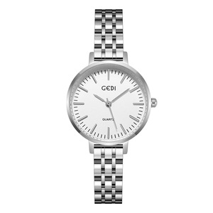 Montre sport à quartz pour femme, grand cadran, style euro-américain, bracelet en cuir, vente en gros - Product Image 4