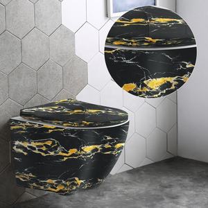 WC suspendu monobloc en céramique, article sanitaire très demandé pour salle de bain - Product Image 2