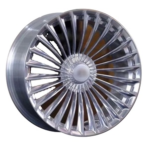 <span class=keywords><strong>ล้อ</strong></span>แม็กซ์อัลลอย 17 18 19 20 22 23 24 นิ้ว สีไฮเปอร์ซิลเวอร์ ผิวสัมผัสแบบพ่นสี 5 รู สำหรับรถเบนซ์ - Product Image 1