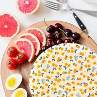 Couvre-bols en coton élastique réutilisable de 12 pouces pour paniers à levain, couvercles en cire d'abeille pour le levain