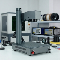Nouvelle machine de marquage laser CNC de bureau, plus robuste, avec pilote d'extension intégré, fixation rotative à connexion directe, marquage à 360 degrés, IA