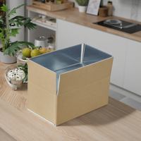 Geïsoleerde, milieuvriendelijke, gerecycleerde kartonnen stevige verzenddoos voor babyvoeding, sushi, op maat gemaakte afmeting, matte embossing.