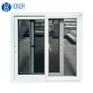 Cửa sổ trượt kính đôi uPVC với thiết kế nướng bao gồm lưới chống muỗi để tăng cường an ninh và thoải mái cho gia đình - Product Image 4