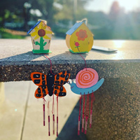 2 Pièces de découpeurs en bois non finis pour maison d'oiseaux et carillon éolien, pour enfants, filles, garçons, tout-petits, activités manuelles DIY, jouets et activités en classe en extérieur