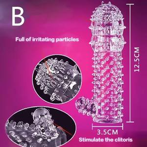 डोंटेड रिबन डिजाइन के साथ सिलिकॉन पुनः प्रयोज्य कंडोम 5 शैलियों में थोर्न कंडोम को पतला करने में मदद करता है - Product Image 3