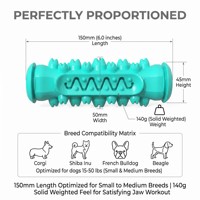 Jouet à mâcher durable pour chien, brosse à dents orale, jouet à mâcher indestructible en caoutchouc pour les mâchoires, écologique pour les mâchoires agressives, taille moyenne