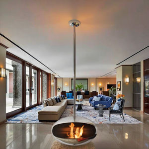 Cheminée Cocon au design moderne avec éthanol biologique suspendu Brûleur à éthanol à flamme véritable pour l'intérieur - Product Image 1