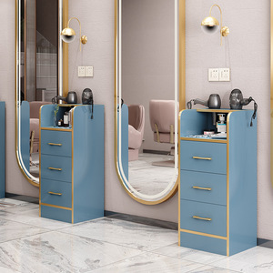 Chariot de coiffure moderne de haute qualité avec cadre métallique et supports pour sèche-cheveux, idéal pour salons de beauté, salons de coiffure et usage domestique ou en salle de sport - Product Image 5