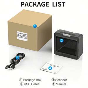 Escáner de Códigos de Barras Móvil, Caja de Pago Electrónico, Plataforma de Escaneo de Códigos de Barras 2D y 1D de Escritorio - Product Image 6