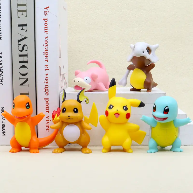 Wholesale Anime Pokemone PVC Resin Statues Home Decor Crafts Ornaments Toy Action Figures