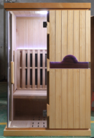 Ruang Sauna Inframerah Kayu Solid Modern untuk Luar Ruangan, 2 Orang, Uap Kering