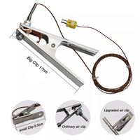 Sonde de capteur de thermomètre thermocouple de type K à pince crocodile