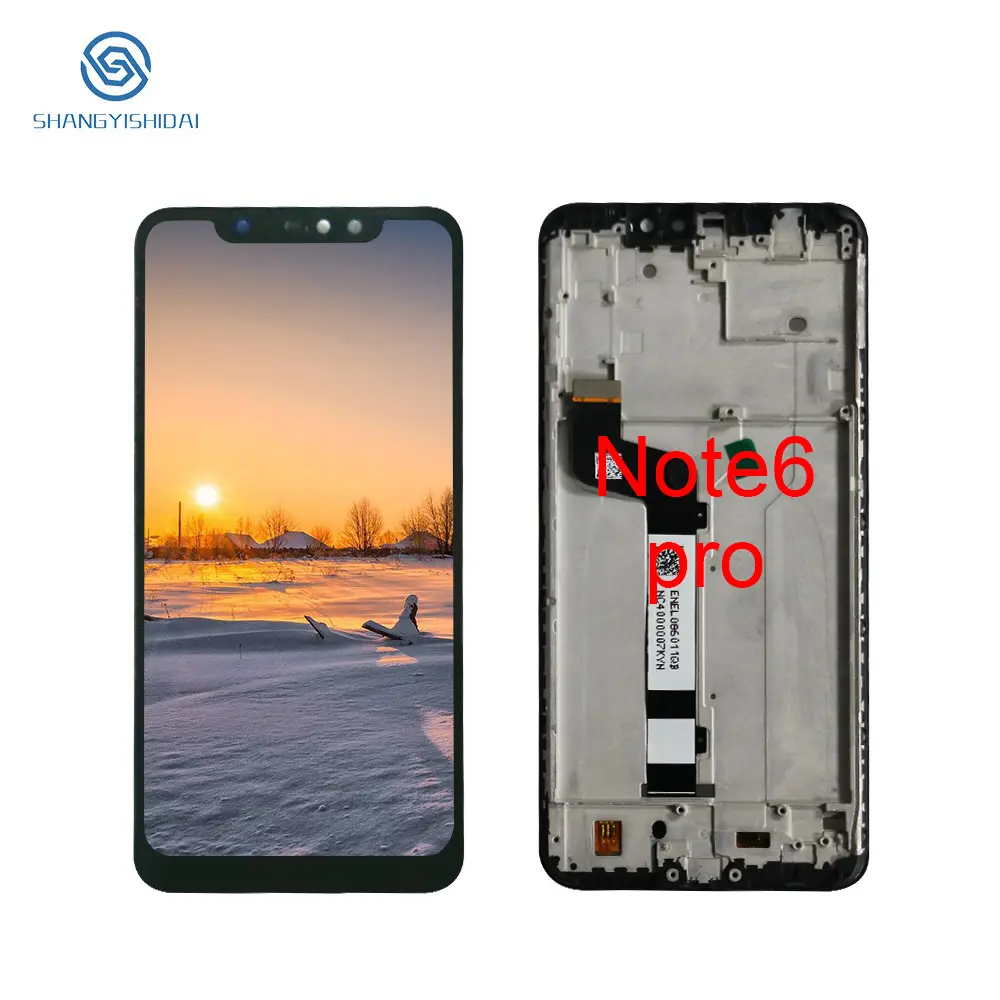 Black 6.26 inches lcd screen original configuration display replacement for Xiaomi Redmi Note 6 Pro