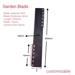 Tête de coupe universelle en acier au manganèse/SK5 avec une largeur de coupe de 16/20 pouces et lame rotative pour tondeuse à gazon - Product Image 4
