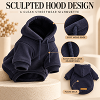 Sweat-shirt en polaire pour chien, veste à capuche pour chiots de petite et moyenne taille, vêtements d'hiver pour chiens avec poche