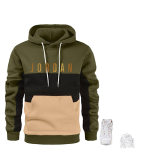 High QaulityMen's Casual Sporty Hooded <b>Sweatshirt</b> Set Knitted <b>Zipper</b> Closure with Print Pattern Wholesale Available - Product Image 4