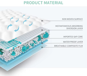 2025 grande monouso organico pannolini per bambini di qualità OEM Private Label portatile per viaggi campione gratuito offerto con nastro magico - Product Image 2