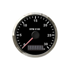 Nuevo Tacómetro de 85 mm, Medidor de Horas, 0-3000/4000/8000 RPM, Indicador Digital IP67 Resistente al Agua, 8-80 V CC, para Barcos, Camiones, Tractores - Product Image 2