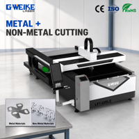 Machine de découpe laser à fibre CNC double tête 1325 pour matériaux métalliques et non métalliques, compatible bois, acrylique, acier, MDF
