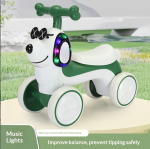 Patinete de Equilibrio de Cuatro Ruedas sin Pedales para Bebés y Niños, Estilo Cachorro, con Música y Luces, Juguete Deslizante de Plástico, Hebei - Product Image 2