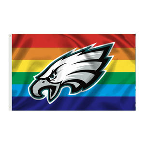 En stock – Drapeau des <span class=keywords><strong>Philadelphia</strong></span> Eagles de la NFL, 3x5 pieds, haute qualité, design personnalisé, vert Kelly, bannière sportive pour fans - Product Image 2