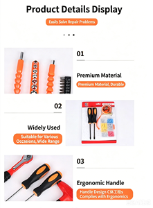 Vente directe d'usine - Ensemble de clés à cliquet de haute qualité - 21 pièces - Accessoires pour outils de plomberie - Kit d'axe flexible - Product Image 6