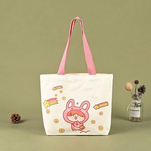 Design Custom <b>Large</b> <b>Canvas</b> Tote <b>Bag</b> with Pocket and Zipper Custom Printed Logo and Own Design for Supermarket Use - Product Image 2