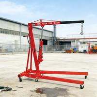 Grue d'atelier hydraulique certifiée CE de 2 tonnes, pliable, pour le levage et le démontage de moteurs de voiture, gain de place