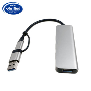 2 en 1 <span class=keywords><strong>USB</strong></span> 3,0 a 4 <span class=keywords><strong>puertos</strong></span> USB3.0 Hub <span class=keywords><strong>PC</strong></span> <span class=keywords><strong>USB</strong></span> Hubs Nuevo diseño Tipo C con <span class=keywords><strong>USB</strong></span> Por en caja y en stock - Product Image 5