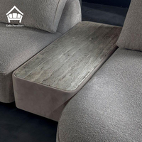 Ensemble de canapés sectionnels en forme de L avec pieds en métal de luxe, canapé moderne en tissu bouclé Sherpa, meubles sur mesure pour toute la maison, fournisseur unique