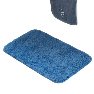 Alfombra de baño Kuncheng rectangular de franela absorbente de secado rápido para baño, dormitorio y entrada - Product Image 5
