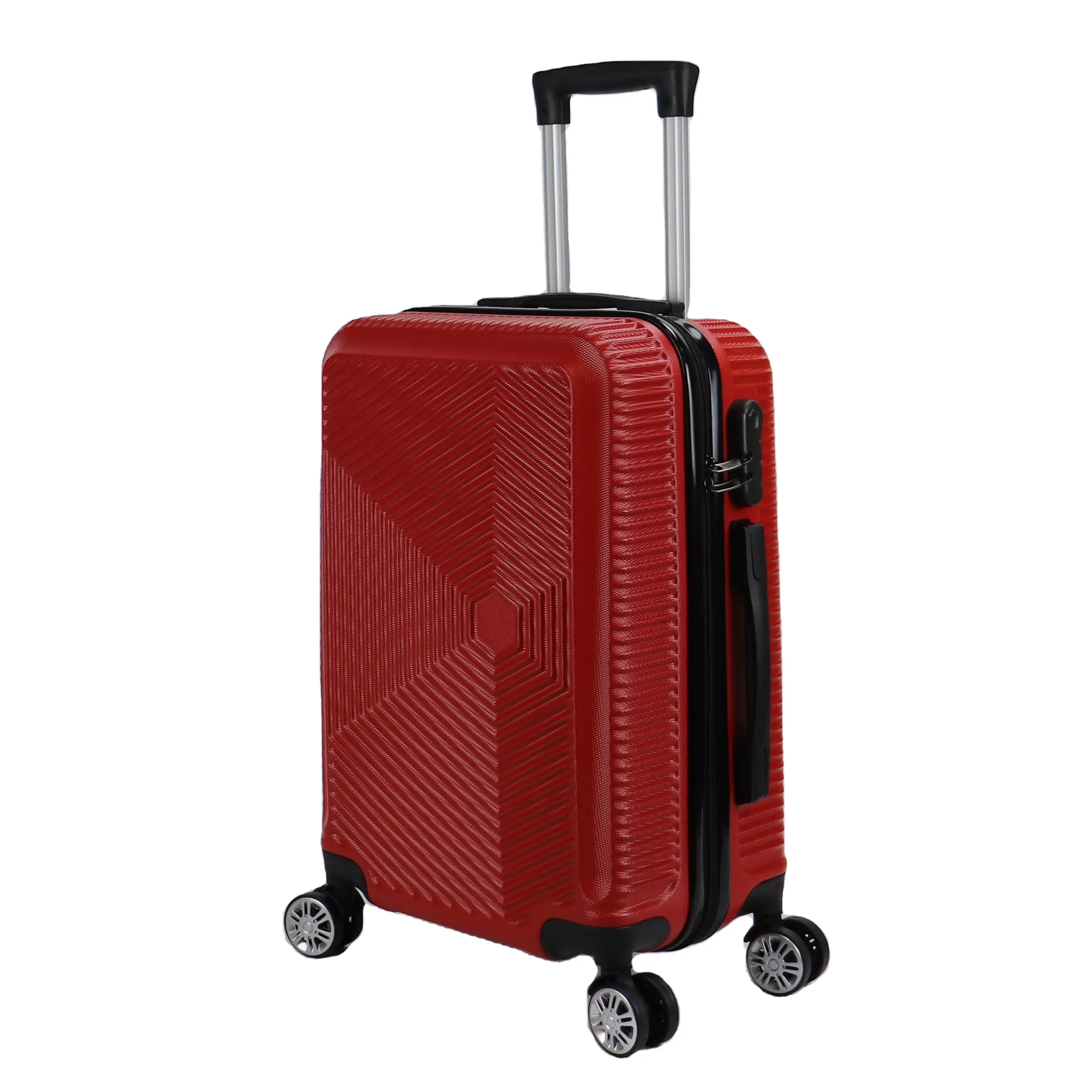 सर्वोत्तम चेक-इन साइज़ ट्रॉली सूटकेस, पहियों के साथ कैरी-ऑन हार्डसाइड स्पिनर लगेज सेट, विस्तार योग्य एबीएस लगेज सूटकेस बैग