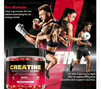 Gummies de créatine pour hommes et femmes, monohydrate à absorption rapide, puissance et endurance pour l'entraînement en salle de sport, logo personnalisé, fourniture directe usine