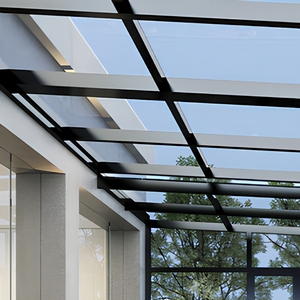 Moderna <span class=keywords><strong>Terraza</strong></span> Acristalada con Estructura de Aluminio y Techo Plano de Vidrio Templado, Invernadero Personalizado para Patio, Espacio Exterior - Product Image 4