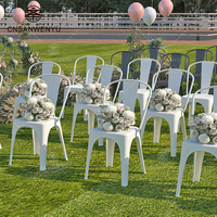 Chaise en plastique PP au design moderne pour hall d'hôtel, restaurant, banquets, mariages et événements de jardin – Chaises de salle à manger de luxe pour hôtels
