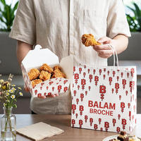 Cajas de Empaque para Comida Rápida con Logotipo Personalizado, Cajas de Papel para Llevar Comida, Aptas para Alimentos, para Catering y Pedidos al por Mayor