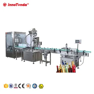 spirits liquid filling packaging machine wine liquor full automatic filling machine liquid filling line