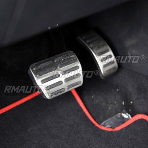 แผ่นรองแป้นเหยียบรถยนต์สำหรับ Volkswagen Golf 4 Polo 6R 6C 9N Lavida Jetta ป้องกันการลื่นไถล ทำจากสแตนเลส สำหรับแป้นคันเร่งและเบรก - Product Image 5