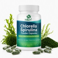Extrait de spiruline en emballage OEM, complément alimentaire, capsule de spiruline de haute qualité