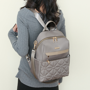 Zaino da <span class=keywords><strong>donna</strong></span> antifurto da <span class=keywords><strong>donna</strong></span> zaino in Nylon solido ricamato in stile minimalista da <span class=keywords><strong>donna</strong></span> - Product Image 2