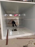 Bureau modulaire pliable préfabriqué portable, conteneur mobile économique, résidence pliable