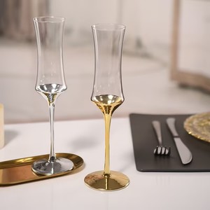 Set regalo personalizzato di bicchieri da vino per matrimonio in cristallo bicchiere di Champagne <span class=keywords><strong>calice</strong></span> <span class=keywords><strong>a</strong></span> <span class=keywords><strong>tulipano</strong></span> coppia di coppie Set di vino in vetro - Product Image 2